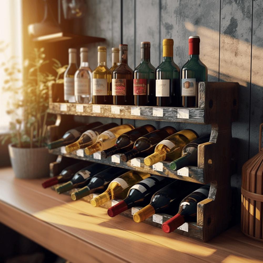 Adapter ses rangements dans une cave à vin à la forme des bouteilles de vin